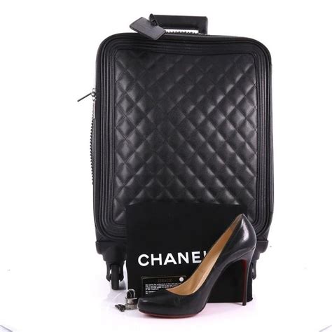 chanel trolley rolling suitcase|coco trolley rolling case.